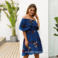 Woman Beach Dress Sexy One Shoulder Holiday Dress